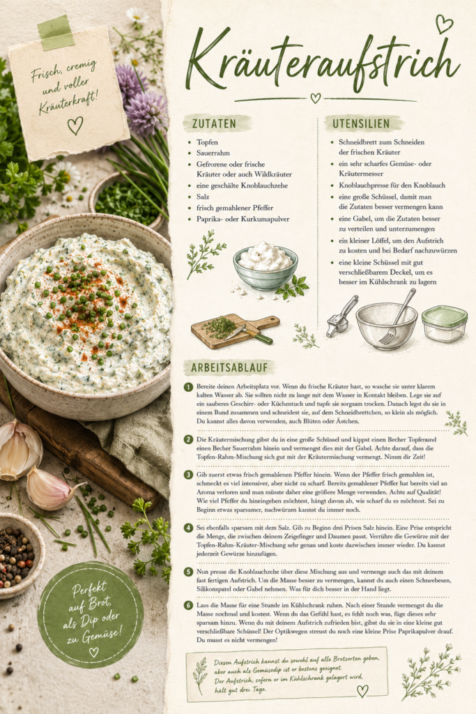 Illustriertes Kräuteraufstich-Rezept