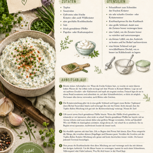 Illustriertes Kräuteraufstich-Rezept