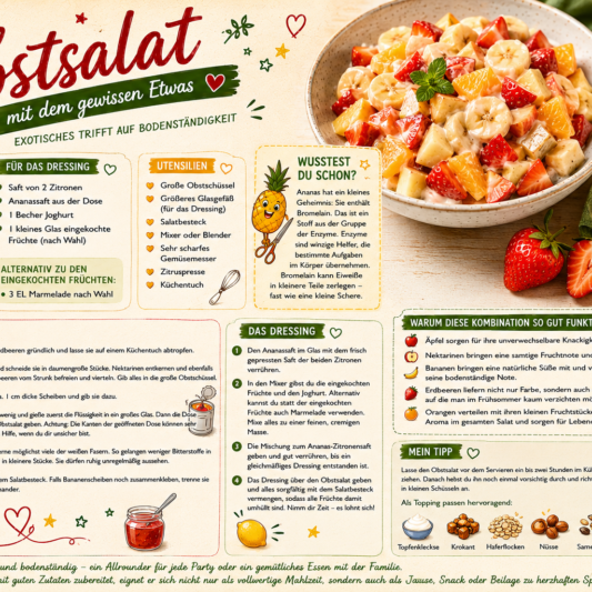 Der Obstsalat mit dem gewissen Etwas